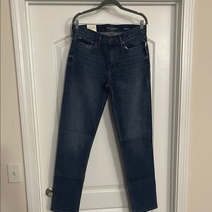 Banana Republic Men’s Slim Fit Traveler Jeans in Dark Blue